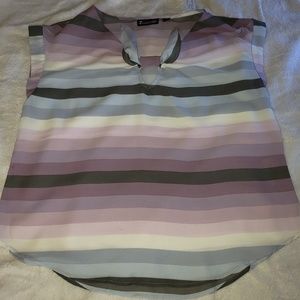New York & Co. 7th Avenue purple shades blouse